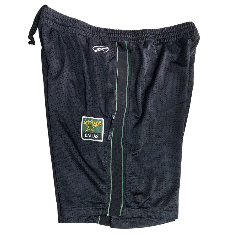 Vintage Reebok Dallas Stars Shorts Men’s L Black NHL Hockey Team